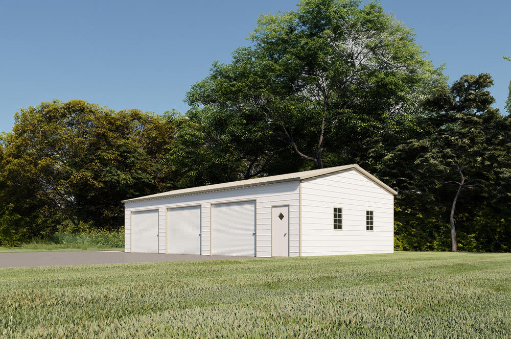 3 Car Garage w/ Vertical Roof